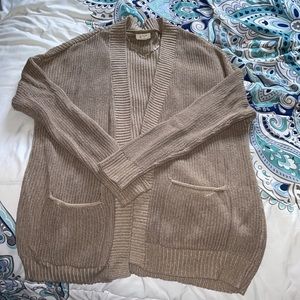 A.n.a a new approach cardigan, long sleeve, open front, 2 front pockets